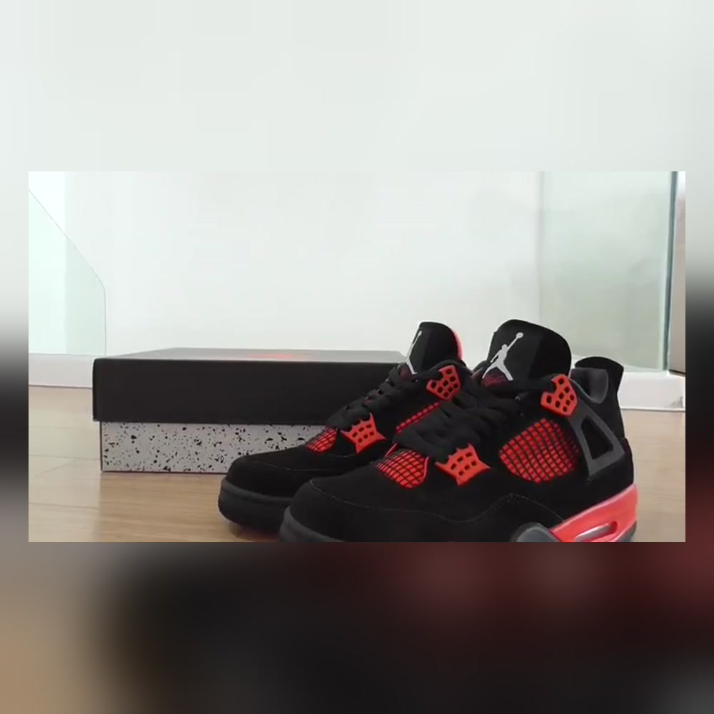 Air Jordan 4 Red Thunder First Look & On Feet