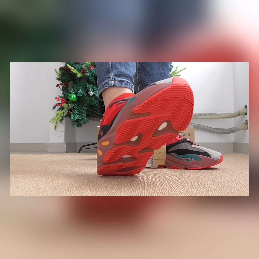 Yeezy 700 Hi-Res Red On Foot Review