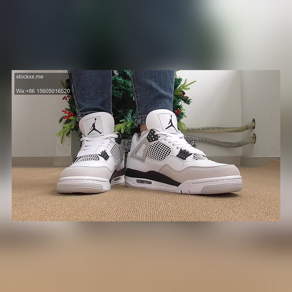 Air Jordan 4 "Military Black" On Foot Review